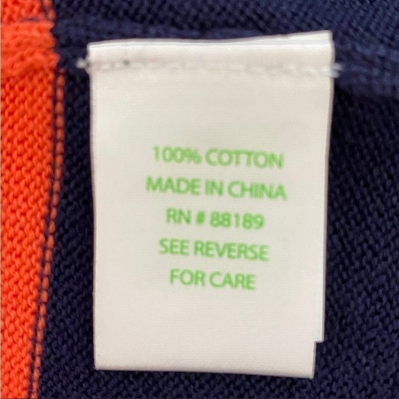 Lilly Pulitzer Stanton Orange Buoy Stripe Sweater Dress Sz M NWT - Picture 8 of 10